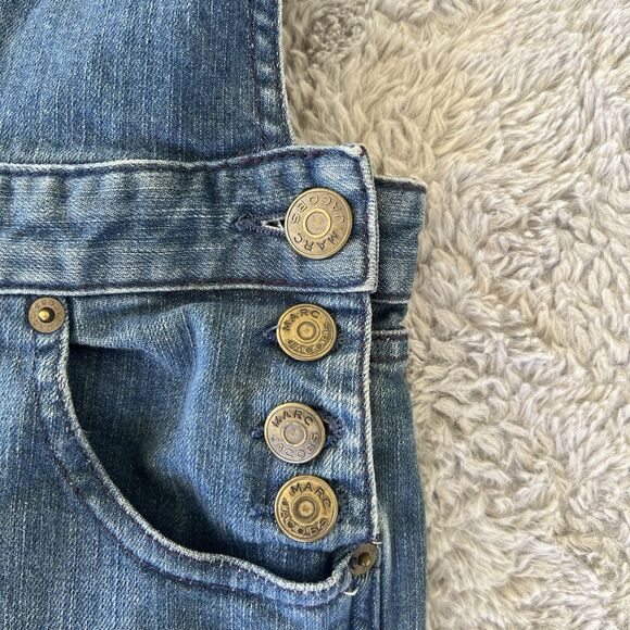 Marc By Marc Jacobs Women Blue Denim Overalls Jeans Jumpsuit Size 0 Y2K Vintage - Picture 5 of 11